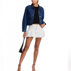 BLANKNYC soda pop bubble hem skirt white size 28